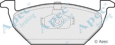 APEC BRAKING pad966 -  Комплект тормозных колодок, дисковый тормоз
